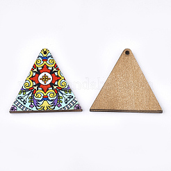 Printed Basswood Pendants&nbsp;X-WOOD-S045-013E