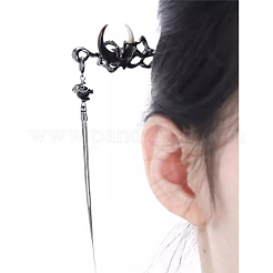 Alloy Moon & Tassel Hair Sticks for Women Girl&nbsp;PW-WGDBAA0-01