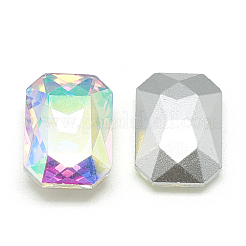Pointed Back Glass Rhinestone Cabochons&nbsp;RGLA-T079-6x8mm-05