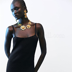 Alloy Bib Necklaces for Women&nbsp;FS-WGC5177-01