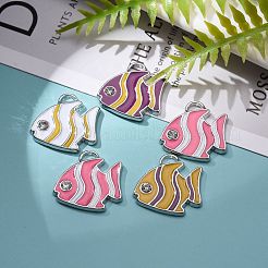 Alloy Enamel Pendants&nbsp;X-ENAM-P152-M