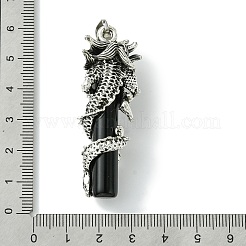 Tibetan Style Alloy & Glass Big Pendants&nbsp;FIND-B041-02AS-01