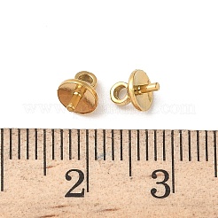 304 Stainless Steel Cup Pearl Peg Bails Pin Pendants&nbsp;STAS-L300-004C-G