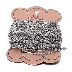 Tarnish Resistant 304 Stainless Steel Box Chains&nbsp;CHS-K004-02P-1mm