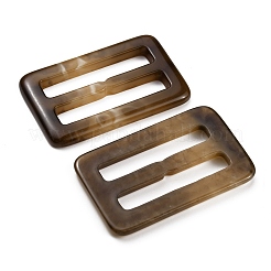 Rectangle Shape Resin Buckle Clasps&nbsp;RESI-WH0035-25C-05