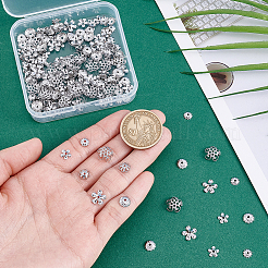 240Pcs 8 styles 304 Stainless Steel Fancy Bead Caps&nbsp;STAS-PH0006-66