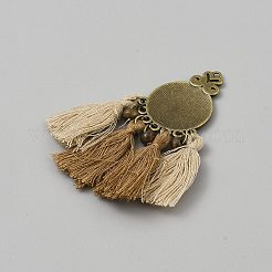Alloy Tassel Pendants&nbsp;FIND-CJC0024-54C