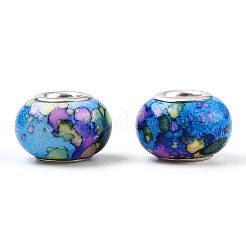 Opaque Resin European Beads&nbsp;RPDL-T003-09I