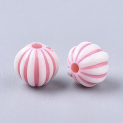 Craft Style Acrylic Corrugated Beads&nbsp;MACR-S299-017