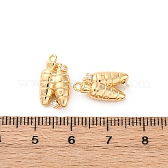 Brass Rhinestone Pendants&nbsp;KK-E793-02G