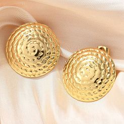304 Stainless Steel Stud Earrings&nbsp;EJEW-U047-21G