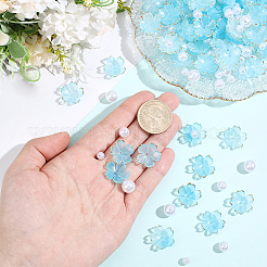 120Pcs Acrylic Bead Caps&nbsp;OACR-PA0002-13B