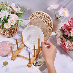 Bamboo Dish Holder&nbsp;ODIS-WH0086-183A