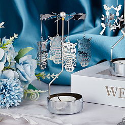 Stainless Steel Spinning Rotary Candle Holder Stand&nbsp;DIY-WH0304-976A