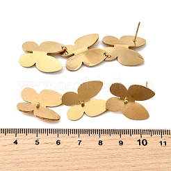 Butterfly 304 Stainless Steel Dangle Stud Earrings for Women&nbsp;EJEW-M102-01G