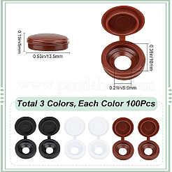 300Pcs 3 Colors Plastic Furniture Fence Screw Hole Plug&nbsp;FIND-GF0006-49B