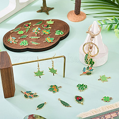 36Pcs 9 Styles Zinc Alloy Enamel Pendants&nbsp;ENAM-TA0011-13