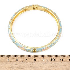 Brass Alloy Hinged Bangles for Women&nbsp;BJEW-K290-01A-G