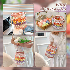DIY Hand-woven Bucket Bag Kits&nbsp;PURS-WH0005-52A