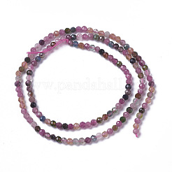 Natural Multicolor Tourmaline Beads Strands&nbsp;G-F596-08-2mm
