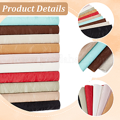 10Pcs 10 Colors PU Leather Sheet Fabric&nbsp;FIND-CL0002-30