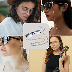 2Pcs 2 Colors Eyeglasses Chains&nbsp;AJEW-DJ0003-81