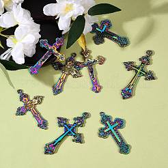 8Pcs 4 Styles Alloy Big Pendants&nbsp;FIND-SZ0001-45