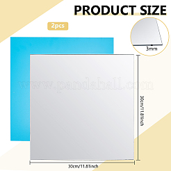 2Pcs Square Acrylic Sheet&nbsp;AJEW-BC0011-37B