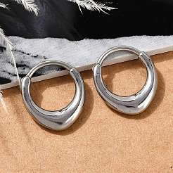 316 Surgical Stainless Steel Hoop Earrings&nbsp;EJEW-G416-42B-P