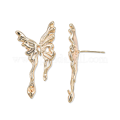 Brass Stud Earring Findings&nbsp;KK-N232-429LG-A