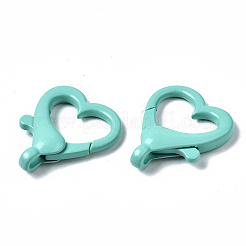 Spray Painted Eco-Friendly Alloy Lobster Claw Clasps&nbsp;PALLOY-YW0001-22-NR