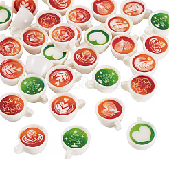 32Pcs 8 Colors Opaque Resin Coffee Cup Display Decoration&nbsp;CRES-TA0001-62