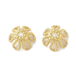 Rack Plating Brass Bead Caps&nbsp;KK-B053-23G