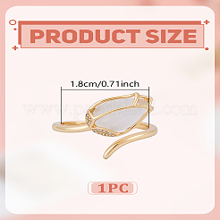 1Pc Brass Cuff Rings&nbsp;RJEW-LP0005-11
