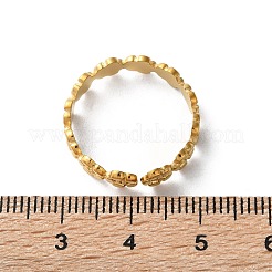 Ion Plating(IP) 304 Stainless Steel Finger Rings&nbsp;X-RJEW-L102-31G