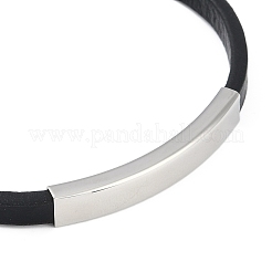Microfiber Leather ID Cord Bracelets&nbsp;BJEW-P328-02P