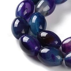 Natural Agate(Dyed & Heated) Beads Strands&nbsp;G-M446-D01-01C