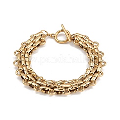 304 Stainless Steel Oval Link Chain Bracelets&nbsp;BJEW-G759-03G