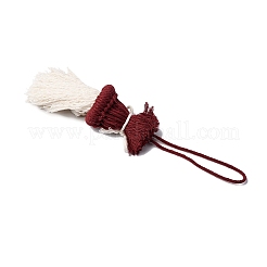 Cotton Cord with Wood Bead Pendant Decorations&nbsp;HJEW-JM04096