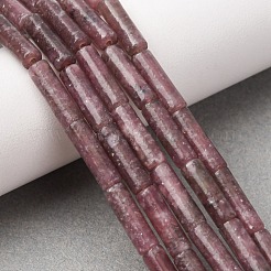 Natural Lepidolite/Purple Mica Stone Beads Strands&nbsp;G-F247-45A