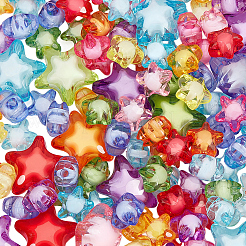 250Pcs 2 Styles Transparent Acrylic Beads&nbsp;TACR-SP0001-37