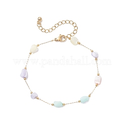 Shell & 304 Stainless Steel Link Bracelets for Women&nbsp;BJEW-JB12378