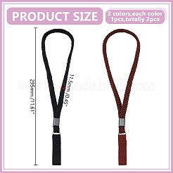 2Pcs 2 Colors Nylon Walking Stick Wrist Straps&nbsp;AJEW-HY0002-76