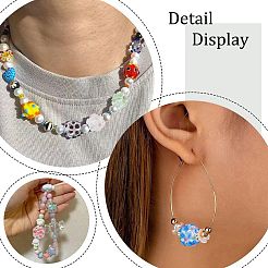 10Pcs 10 Colors Handmade Lampwork Beads&nbsp;LAMP-AR0001-43