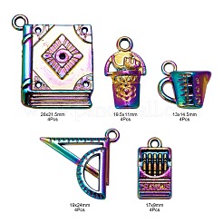 20Pcs 5 Style Alloy Pendants for Teachers' Day&nbsp;FIND-LS0001-27MC