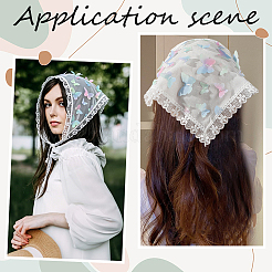 1Pc Lace Triangular Scarf Headband&nbsp;AJEW-CY0001-62C