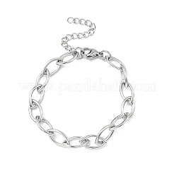 304 Stainless Steel Link Chain Bracelets for Women&nbsp;BJEW-B169-01P