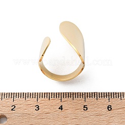 304 Stainless Steel Open Cuff Ring&nbsp;LS-RJEW-Q775-01G