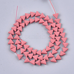 Spray Painted Non-magnetic Synthetic Hematite Beads Strands&nbsp;G-T116-15-12
