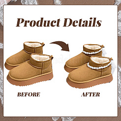 2Pcs Plastic Bead Snow Boot Decoration&nbsp;FIND-GF0009-08B